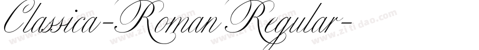 Classica-Roman Regular字体转换